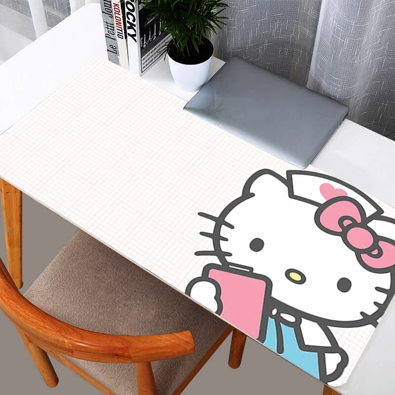 Tappetino per mouse Hello Kitty, grande, per PC, computer, giocatore, durevole, accessori da gioco Kawaii, tappetino per mouse, tastiera, tappetino da scrivania, tappeto da tavolo