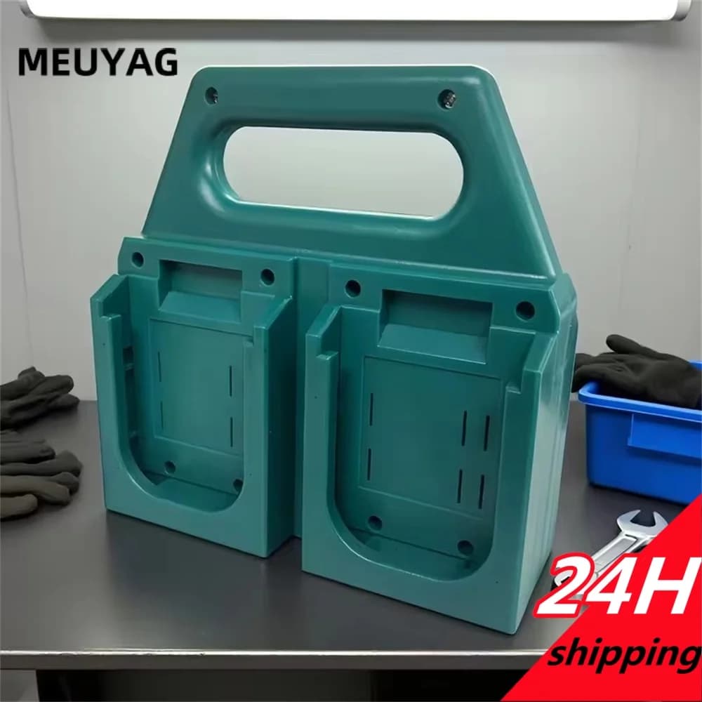 Portable Storage Rack Basket Bracket 4 Battery Case Mount Holder for Makita 18V Lithium Ion Batteries BL1830 BL1815 BL1430