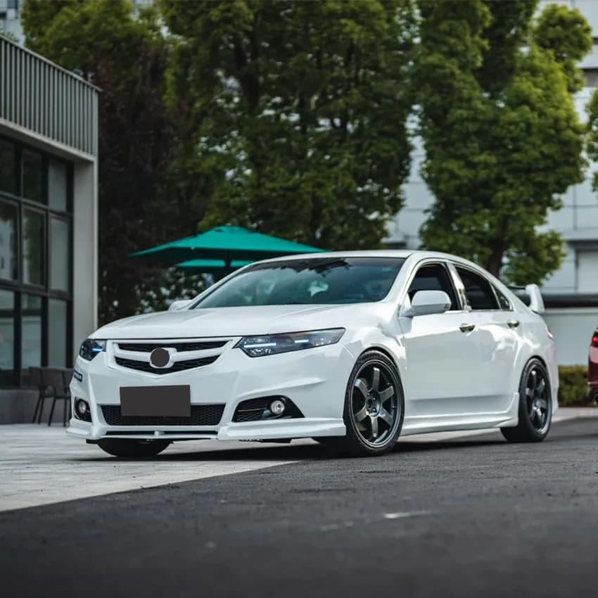 For Honda Accord/ACURA TSX Refit Modulo 2008-2012 Front Bumper Splitter Diffuser Spoiler ABS Plastic Body Kit Accessories