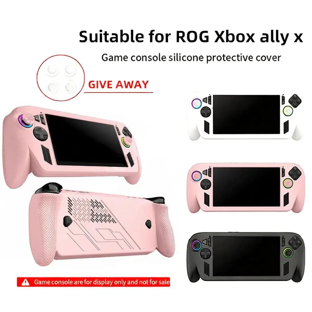 Custodia in silicone per ROG Xbox Ally X Custodia protettiva Pelle antiurto antiscivolo Console di gioco portatile Accessori guscio protettivo