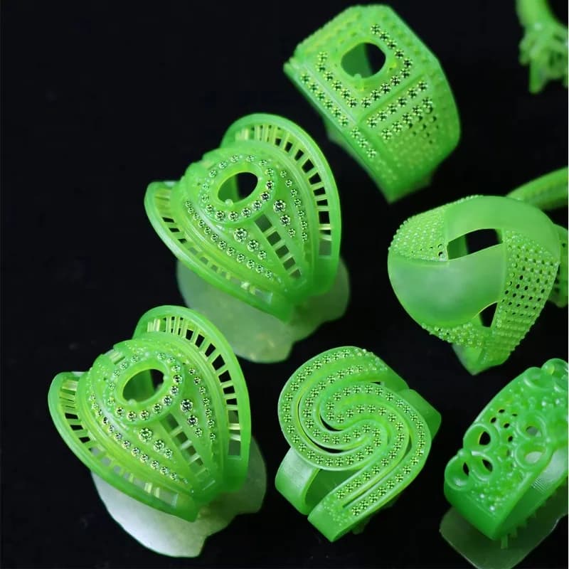 hot-selling epoxy resin liquid 700D wholesale high-quality jewelry grade 1000g green 3D printing castable material
