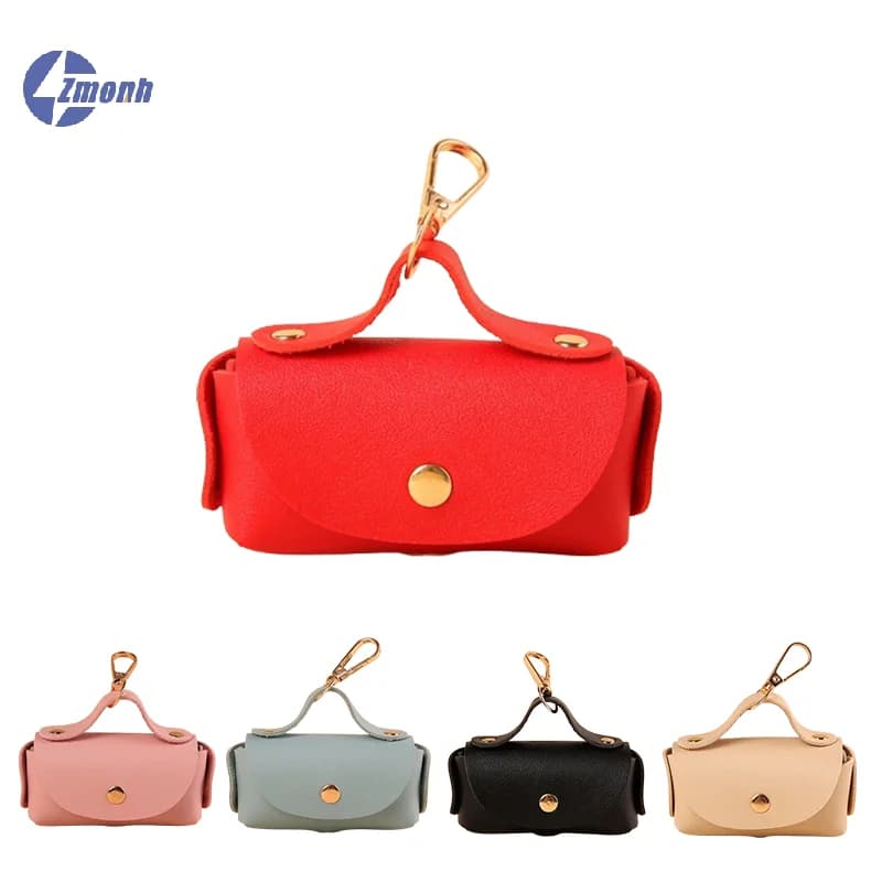 Novità! Elegante Porta Sacchetti per Cani in Pelle con Dispenser, Organizzatore Portatile per Sacchetti Igienici per Cani, Accessori per Animali Domestici