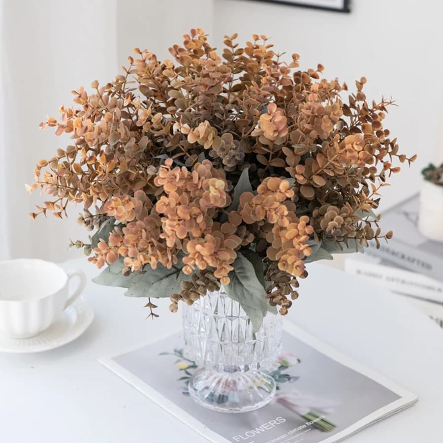 Alberi artificiali in plastica, eucalipto, per matrimoni, banchetti, fai da te, artigianato, ghirlande di San Valentino, decorazioni per la casa, vasi, torte, scatole per caramelle, accessori