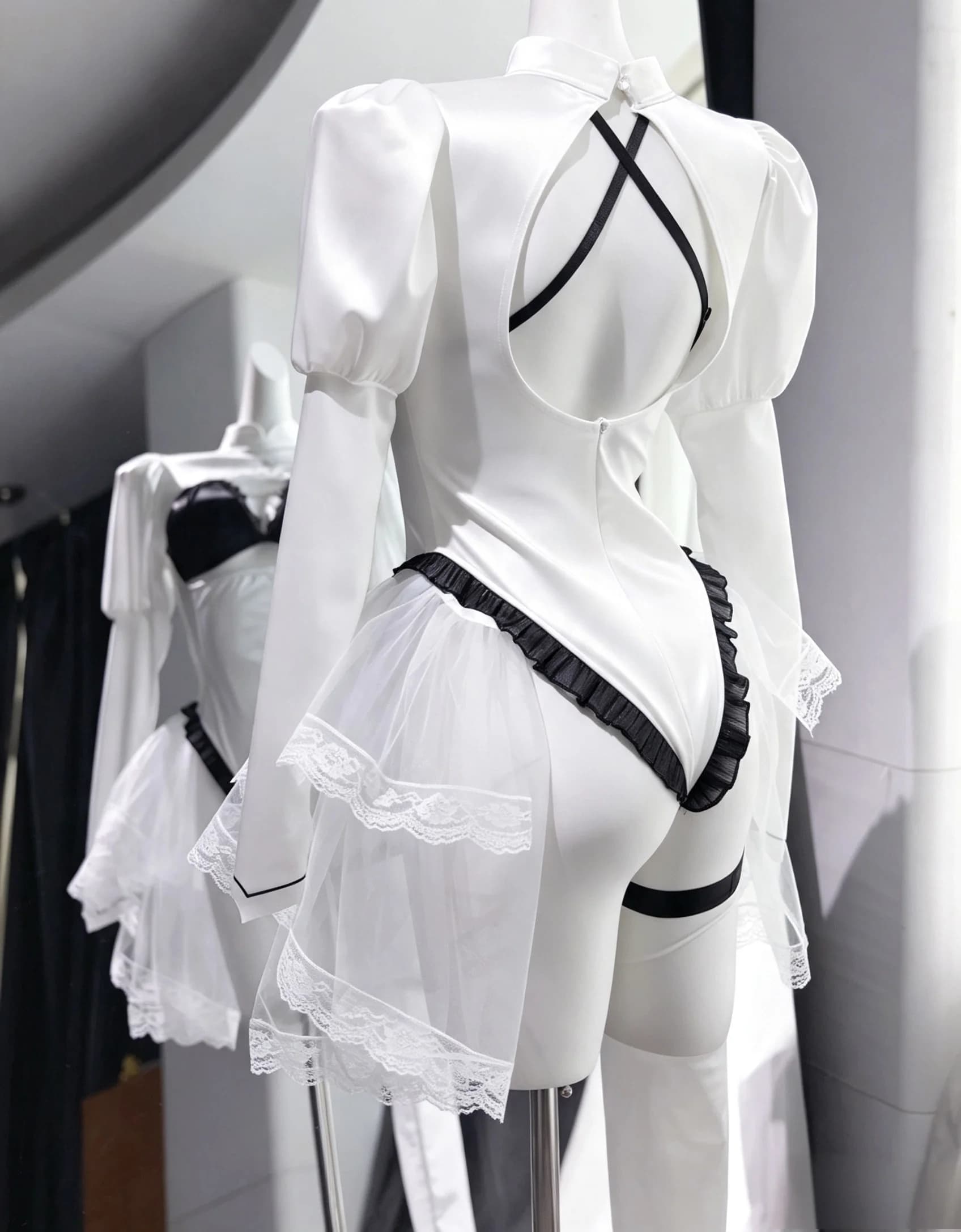 Azur Lane Automata 2B Cosplay Costume YoRHa No.2 Type B Anime Women's sexy white leather jumpsuit Halloween party new dress