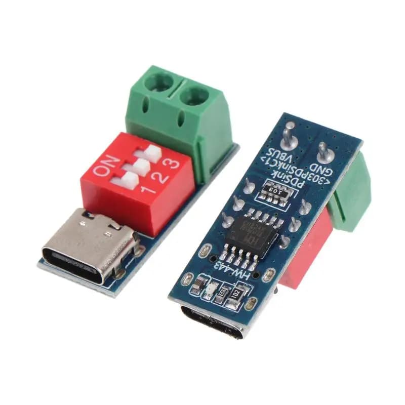 PD Trigger Module Type-C 5V-20V Adjustable Decoy DIP Switch Test Modul For Electronics DIY Charger Testing Repair Detection