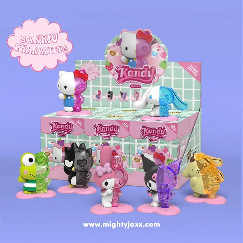 Mighty Jaxx Sanrio Semi Dissection Candy Series Blind Box Toy Semi-skeleton Hello Kitty Cinnamoroll Kuromi Collect Ornaments