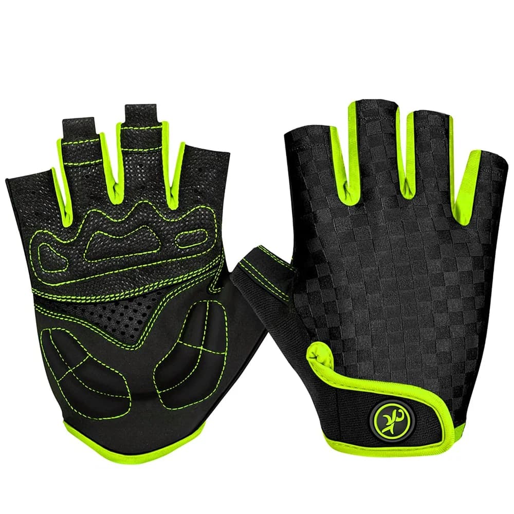 MOREOK Guanti sportivi unisex Guanti da bicicletta da strada MTB senza dita Cuscinetti in gel da 5 mm Guanti da ciclismo antiscivolo per bici da esterno per uomo Donna