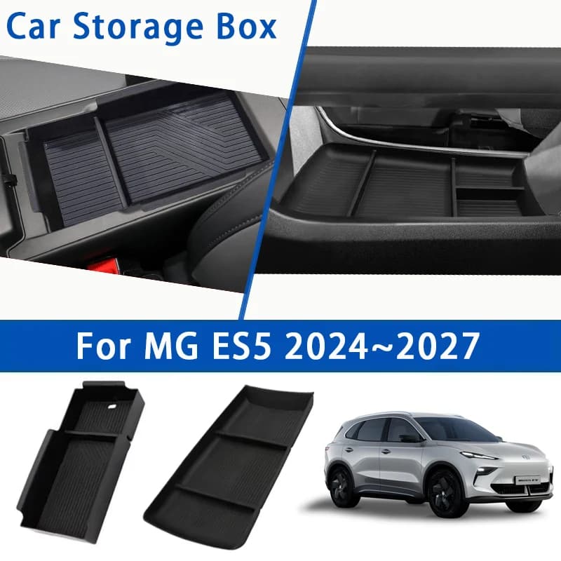 Scatola di immagazzinaggio per auto per MGS5 EV MG ES5 ES34 2024 2025 2026 2027 bracciolo antiscivolo organizzatore console centrale scatola parte accessori auto
