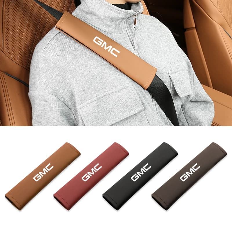 Copri Cintura di Sicurezza in Pelle per Auto, Protezione Spalla per GMC Terrain, Sierra 1500, Yukon, Acadia, Savana, Hummer, Granite, H3, Jimmy