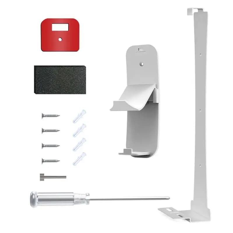 A29F-Per PS5 Slim Console Staffa da parete Staffa di stoccaggio sospesa con maniglia per cuffie Accessori per riporre rack di stoccaggio