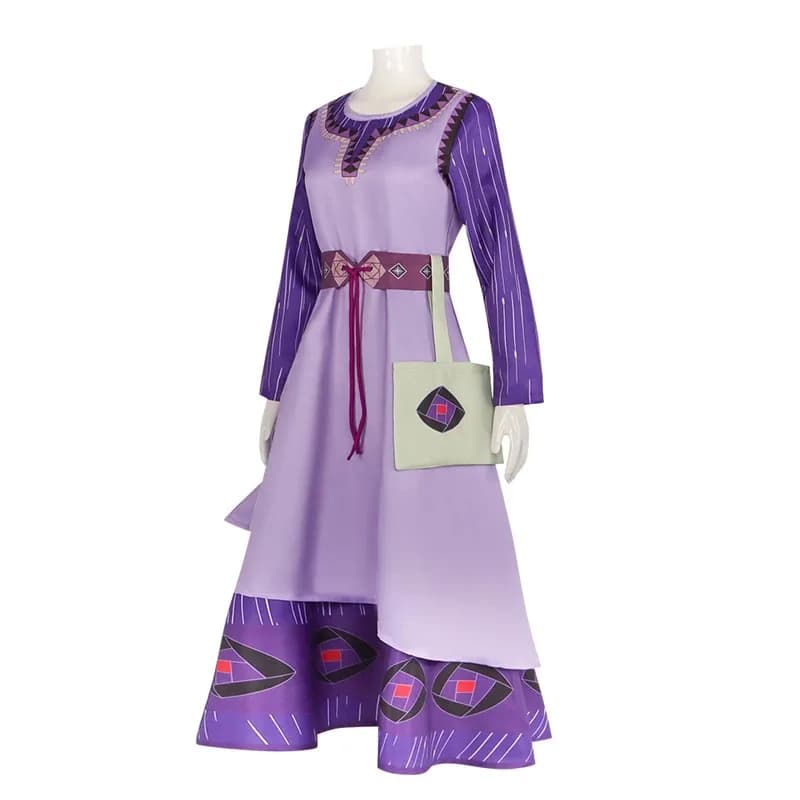 Magic Girls Cosplay Princess Wish Asha Dress per bambini Natale Bambini Festa di compleanno per adulti Gifta;3,v'5.t;8,