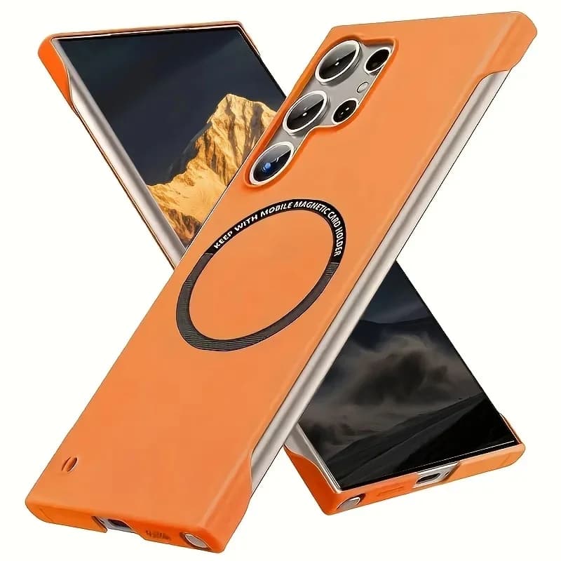 Ultra Thin Frameless Hard Phone Cases for Samsung S26 Ultra S25 Ultra S24 Plus S23 S22 S21 FE for Magsafe Magnetic Protect Cover