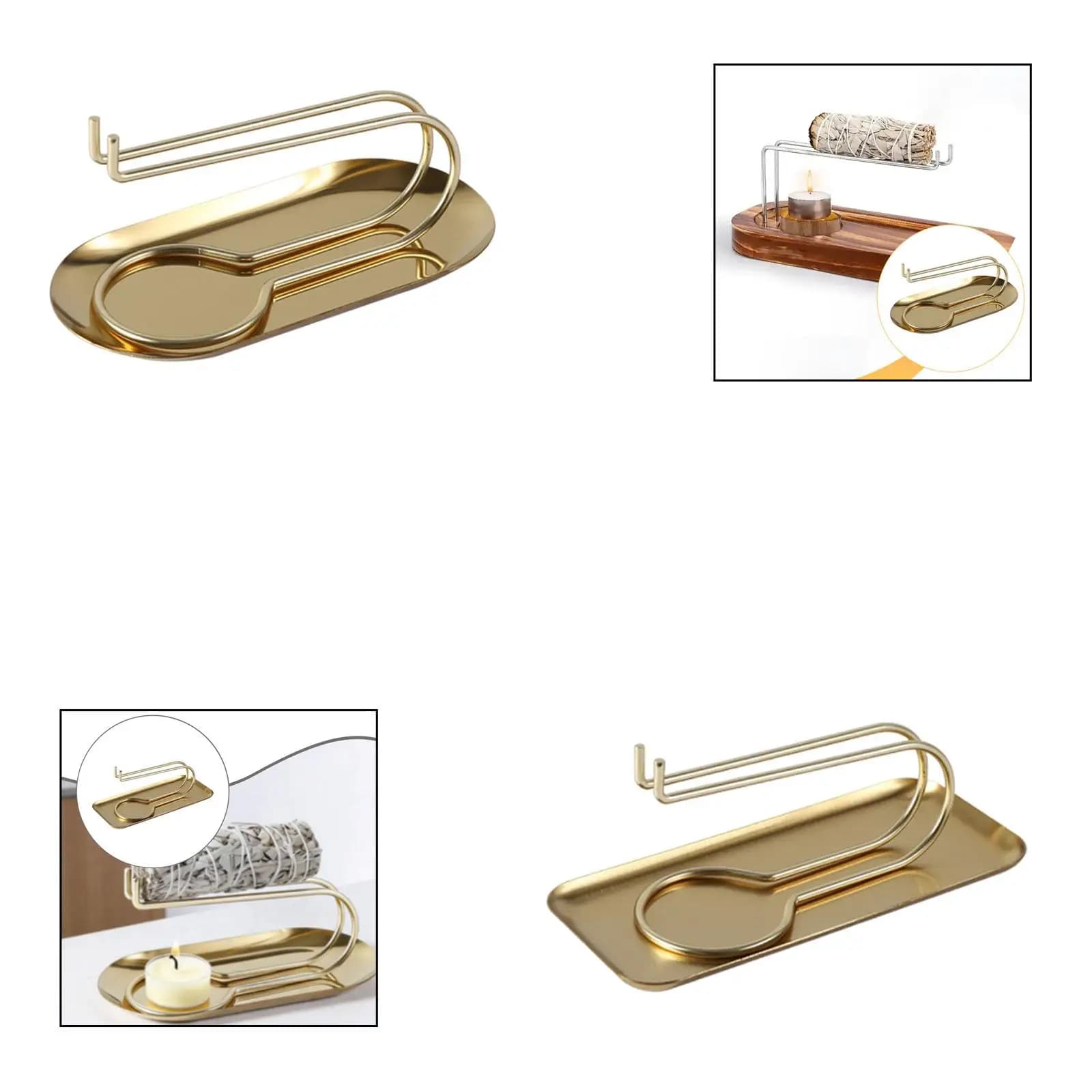 Supporto per Bruciatore, Portacandele, Decorazione, Supporti per Bastoncini, Fornello Domestico per Caminetto, Scrivania Ufficio