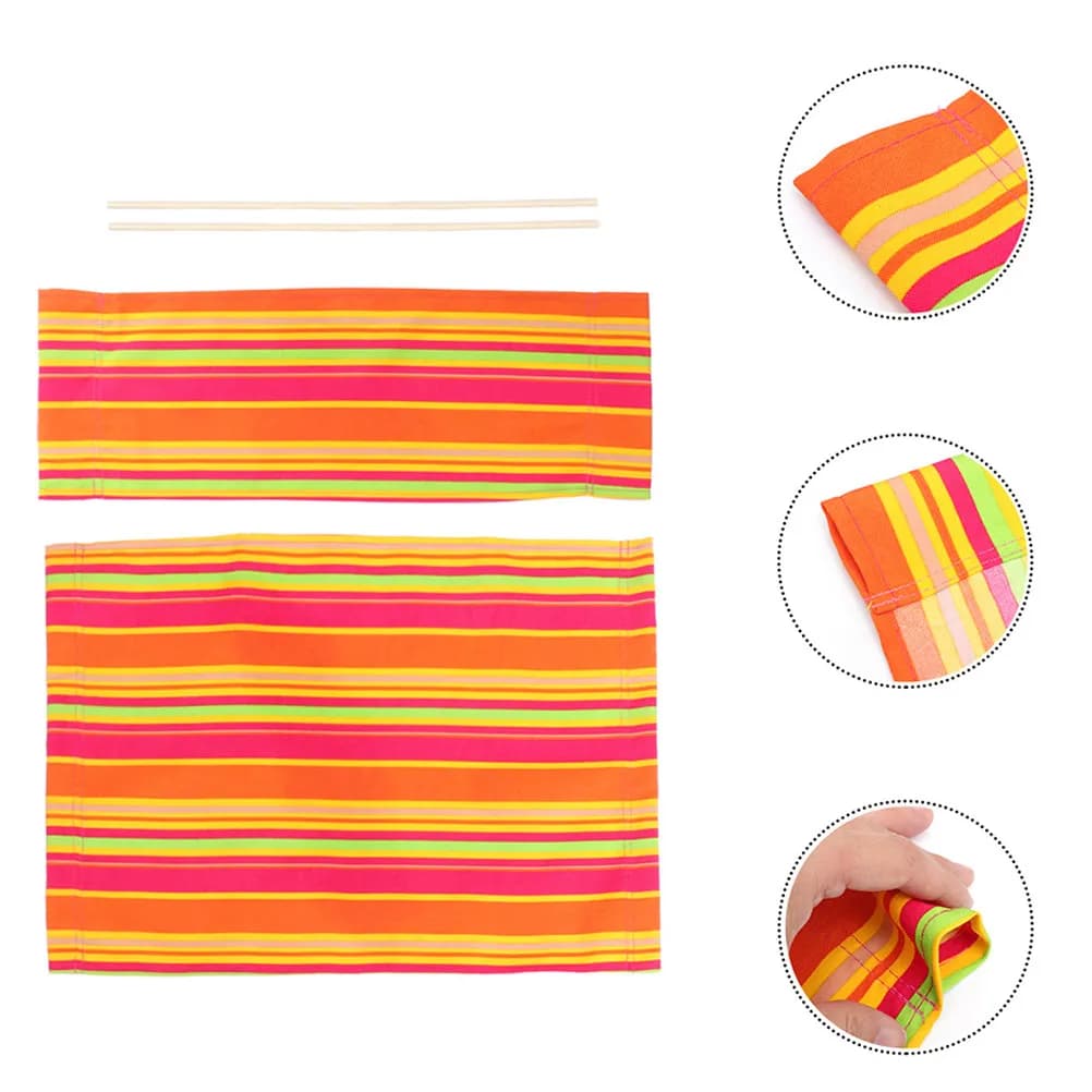 1Set Directors Chair Canvas Replacement Folding Seat Cover Outdoor Camping Chair Repair Accessory Folding Chairs Cloths
