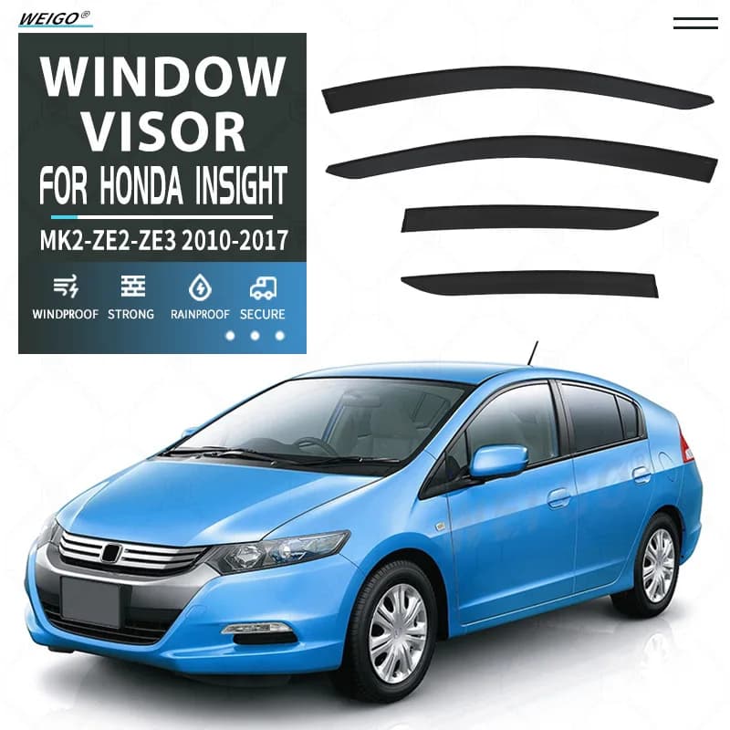 Per Honda Insight 2010-2017: Deflettori Parasole per Finestrini Auto, Protezione Antipioggia e Antivento, Accessori Auto