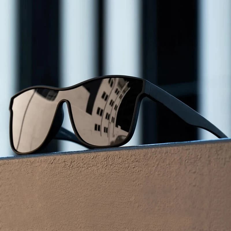 Occhiali da sole con lenti monopezzo di nuova moda Uomo Donna Occhiali da sole quadrati neri di lusso Uomo Donna Elegante escursionismo Guida Shades UV400