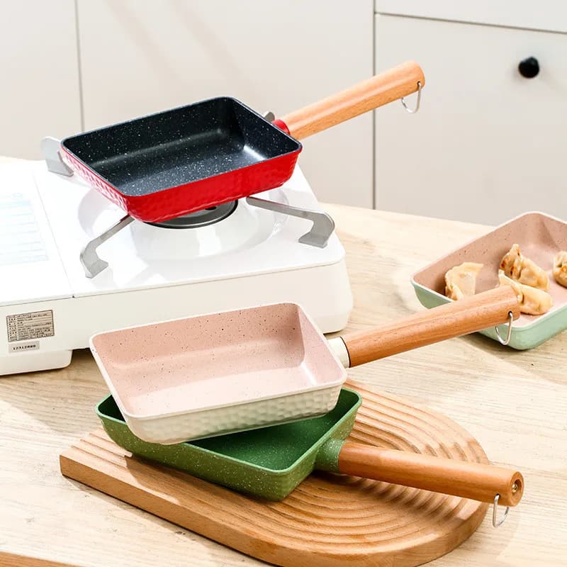 Maifan Stone Square Non-stick pan Frittata Breakfast Roll Eggs Pentola Pentole Cookware Pots