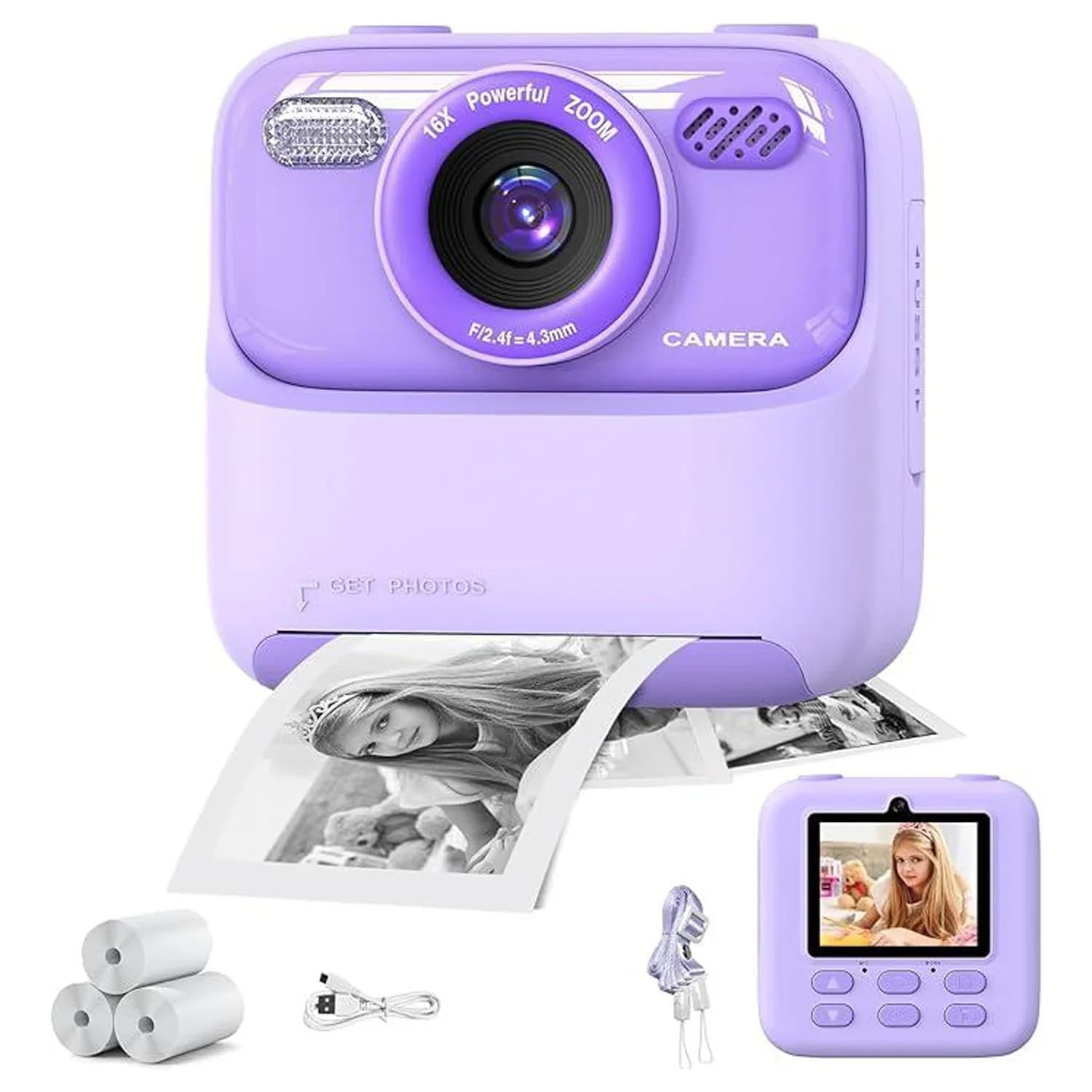 Kids Digital Camera 1080P HD Dual Lens Selfie Video Camcorder Perfect Birthday Christmas Gift for Boys and Girls