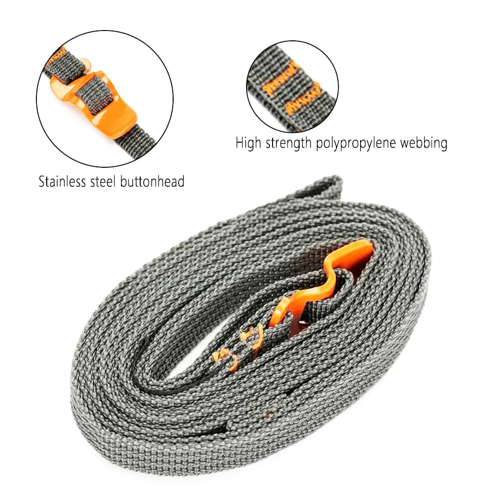 Zaino da viaggio per bagagli da esterno Corda in nylon con gancio a sgancio rapido Cinture da arrampicata per escursionismo Cinghie da carico per cintura con fibbia