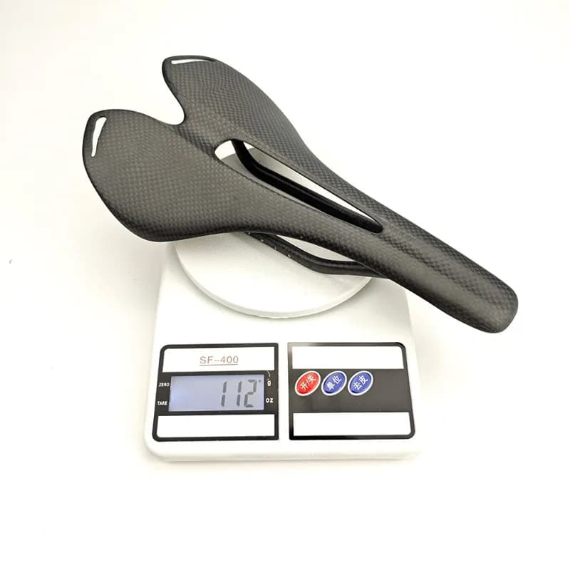 Sella per Bicicletta in Fibra di Carbonio, Leggera ed Ergonomica, per Mountain Bike e Bici da Strada, Accessori per Ciclismo