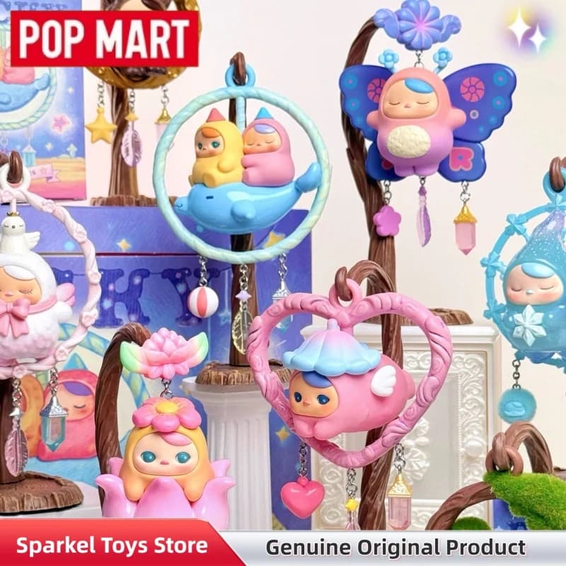 POPMART Pucky Dreamy Wishes Series Figures Blind Box - Statuette da Collezione Carine per Scrivania, Modellini Giocattolo, Regalo di Compleanno per Collezionisti
