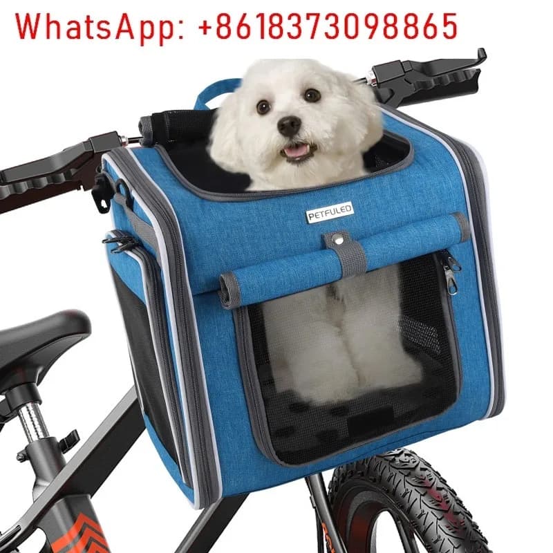 Outdoor Travel Bicycle Rear Pet Bag Car Basket Cat Dog Backpack - Durable Comfortable Pet Carrier for Cycling And Car Riding