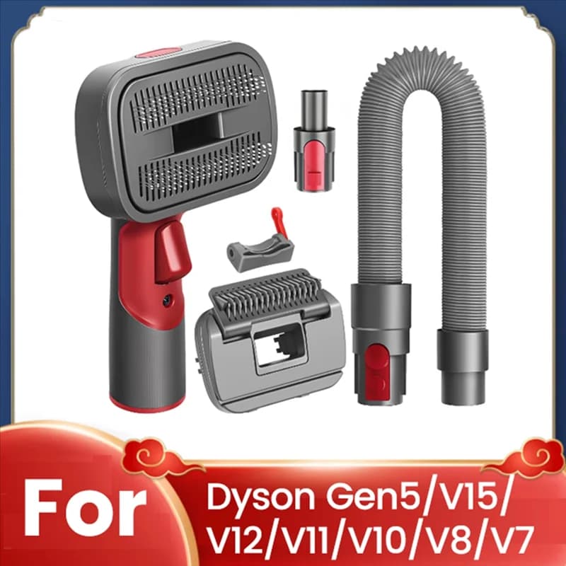 A83G-2-In-1 Dog Hair Vacuum Brush For Grooming & Shedding For Dyson Gen5, V15, V12, V11, V10, V8, V7 Removes Loose Hair
