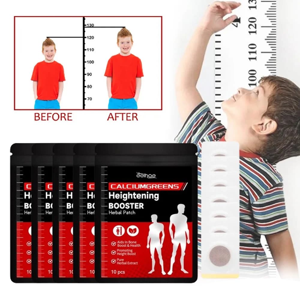 6-100 Pieces Cerotti for Growth in Height, Promote Oxa Strength, Calcium Supplements and Vitamin D, Stimulation Adhesives of Planting Agopunture Points for Adults and Teenagers