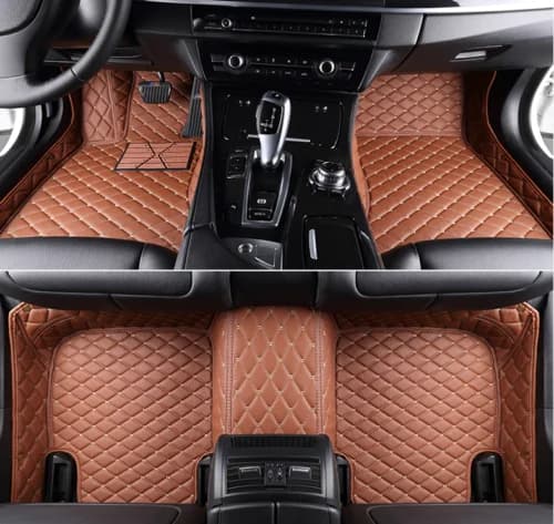 3D PU-leather Waterproof Custom Car Floor Mats For Audi Q7 Auto Carpets Foot Coche Accessorie Floor Liners