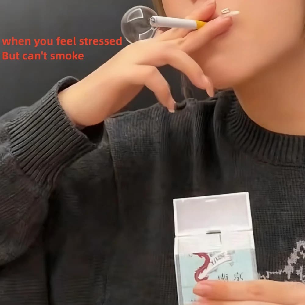 Ins Style Funny cigarette box Toy Photo Prop as gift for your friend Gng Device Bubble Machine Outdoor Portable