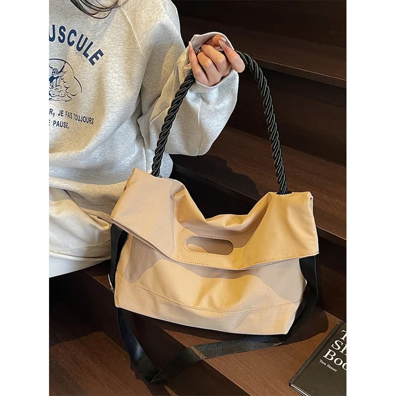 2025 new backpack double purpose simple and fashionable recommended for commuters, bag shoulder strap in solid color for all games