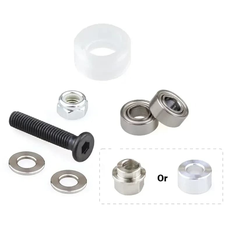 10Pcs Polycarbonate V Wheel Kit Clear Mini Pulley Wheel for OpenBuilds V-Slot Linear Rail CNC Router 3D Printer Parts