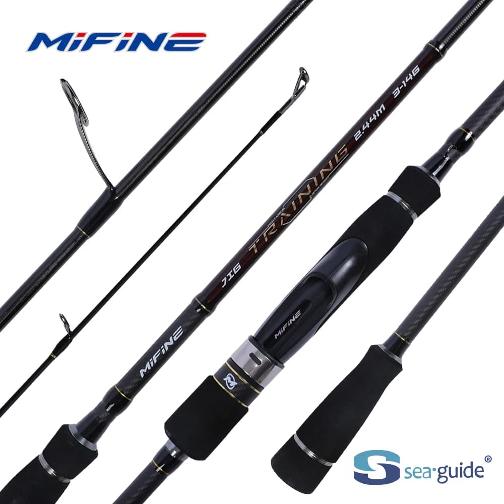 MIFINE JIG TRAINING SPIN Fishing Rod Lure 3-14g/5-21G/ 7-28g/10-42g/12-56g/20-85g Bass Perch Pike Spinning Rod Fast Hollow Tip