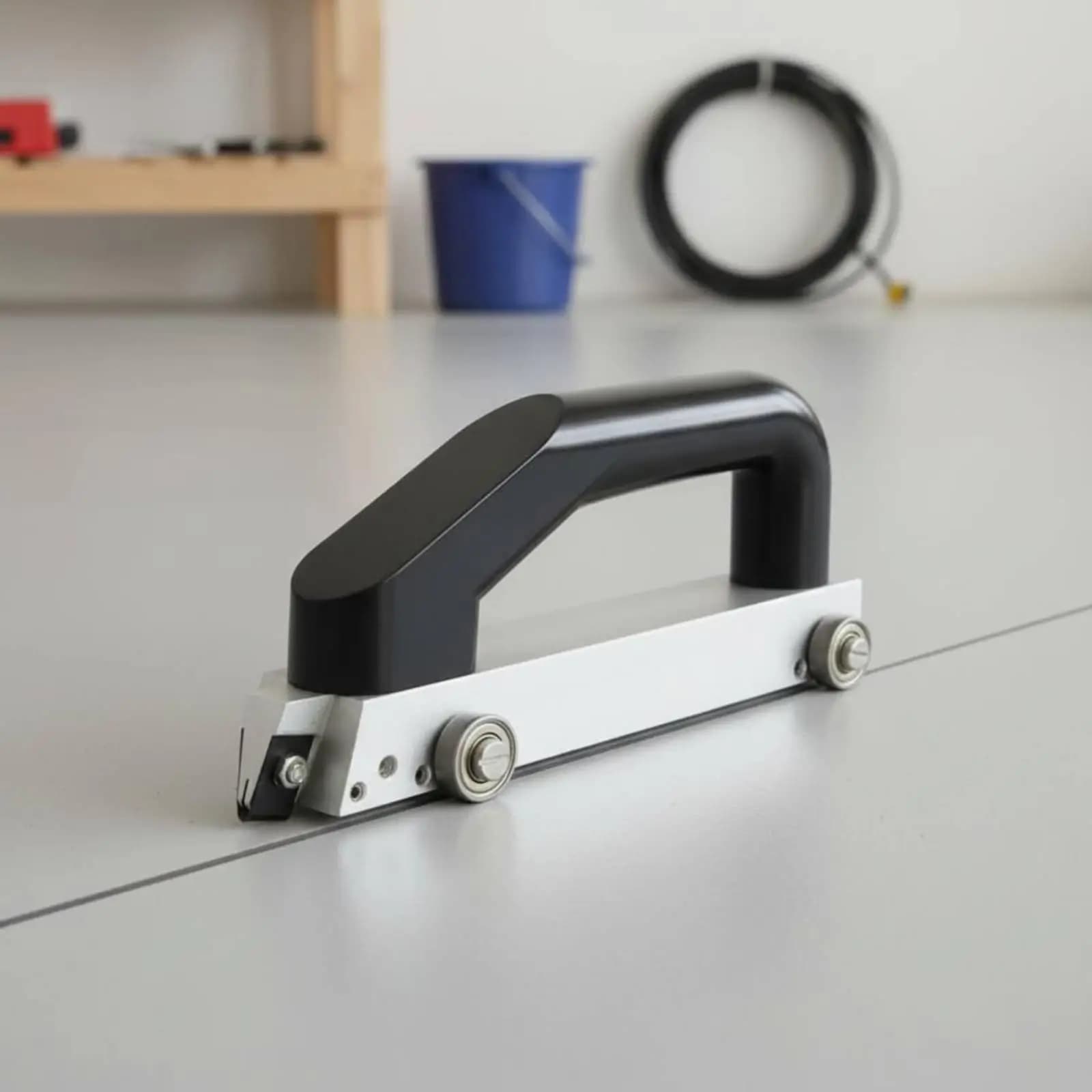 Adjustable Floor Groove Guide Manual Grooving Tool PVC Vinyl Flooring Seam Cutter Construction Tool for Contractors