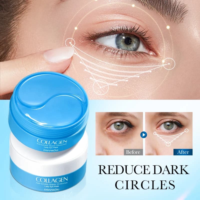 FAYANKOU Collagene Anti Rughe Riparazione Maschera Per Gli Occhi Idratante Patch Anti Cerchi Scuri Borsa Per Gli Occhi Maschera Per Gli Occhi Idratante Cura Della Pelle Degli Occhi