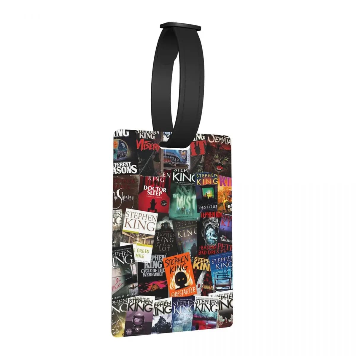 Etichette per Bagagli Stephen King, Targhette da Viaggio Horror per Libri, Porta Etichette per Valigie con Spazio per Nome e Indirizzo