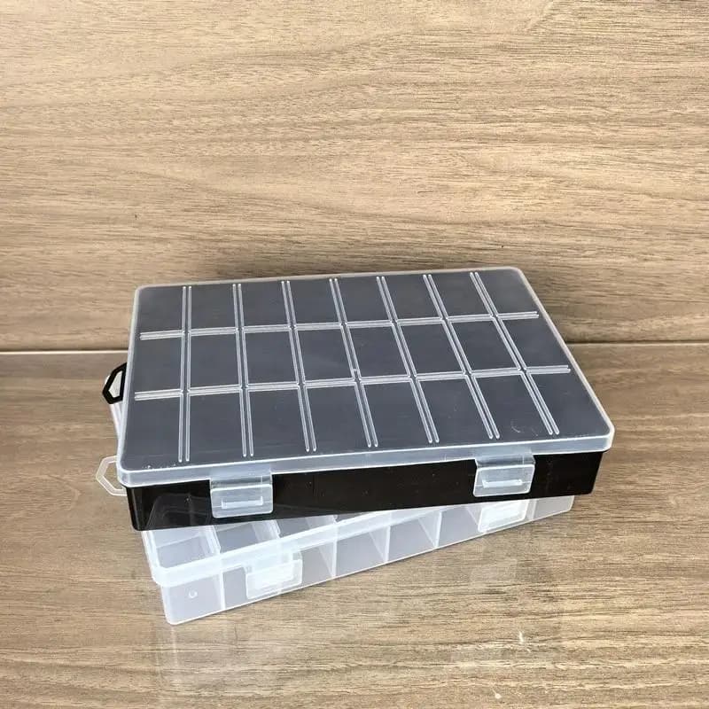 Home Storage Organizer 24 Grid Plastic Box Compartment Container For Jewelry Earring Bead Small Hardware Screw