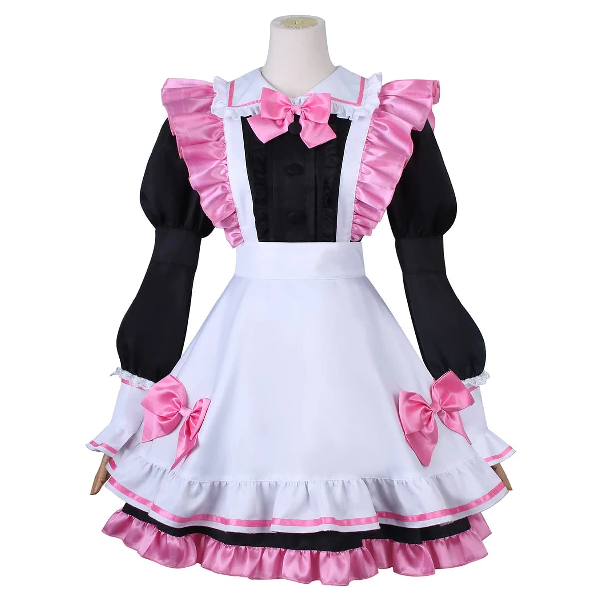 Oshi no Ko MEM CYO Cafe Maid Abito cosplay Uniforme da festa rosa Abiti Anime Lolita