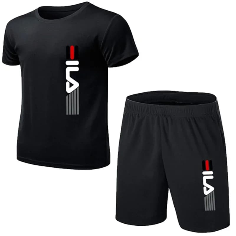 Complete Fashion Men's Summer - Set Two Pieces Simple for Fitness - Casual Sports Dress with Shorts and Sleeves Court