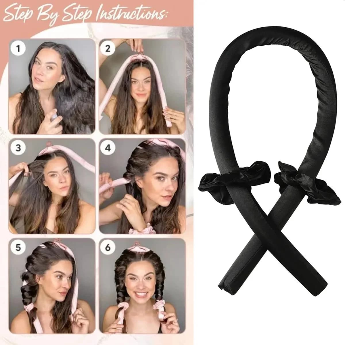 Professional Heat-Free Foam Iron Hairstyles For Sleeping Hairdresser Big Wave Lazy Styler Hair styling tools DIY Accessories for Barber