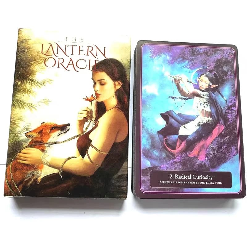 The Lantern Oracle Tarocchi Carte Mazzo Divinazione Versioni inglesi Edizione Gioco da tavolo INCHIOSTRO Gioco da tavolo