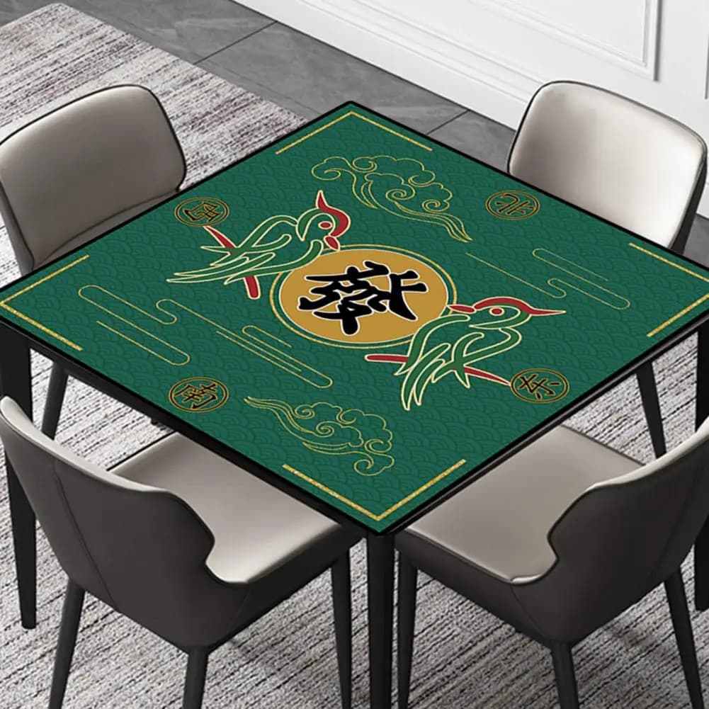 Tappetino da tavolo Mahjong tappetino da Mahjong pieghevole tappetino da Mahjong antiscivolo copertura da tavolo con riduzione del rumore per giochi da tavolo decorazione della casa