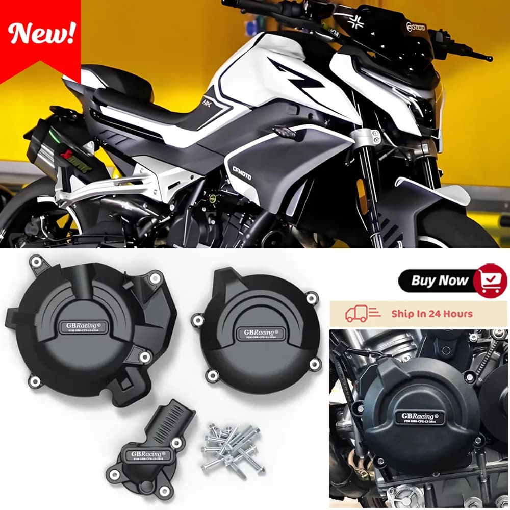 Per CFMOTO 800MT 2022 2023 800NK 2022 2023+ Copertura protettiva per motore moto da corsa GB in nylon e fibra di vetro composito