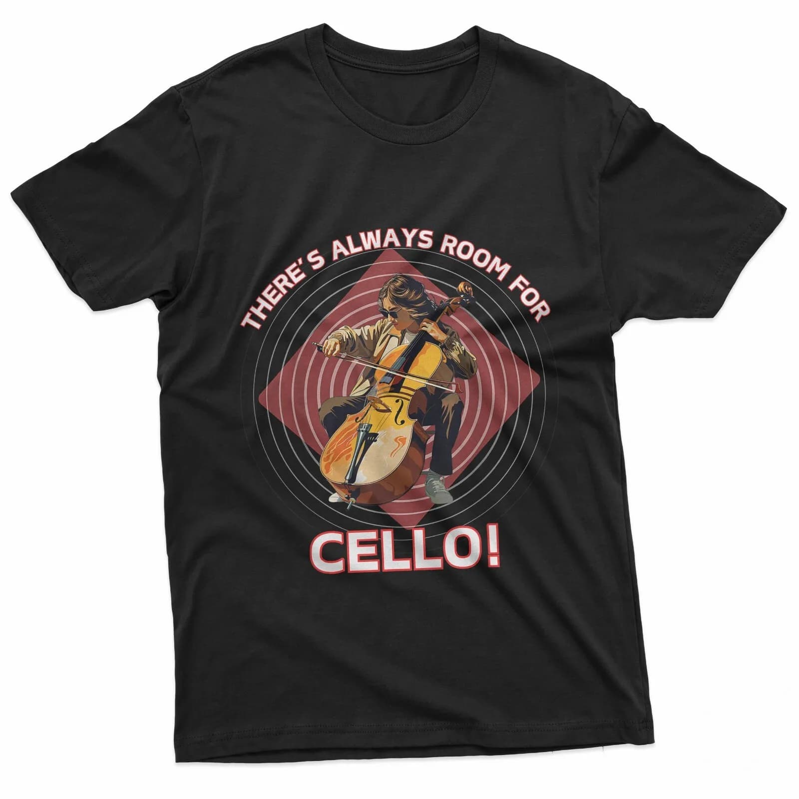 T-shirt per amanti del violoncello per studenti di musica e appassionati