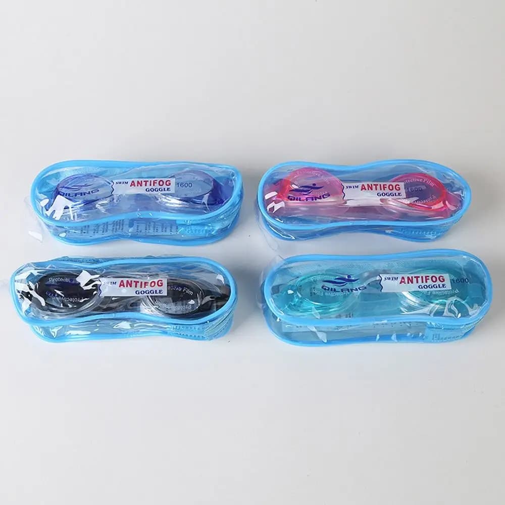 Anti Fog Man Women's Anti UV Sub Glasses for Adults with Swimwear Case with Earplugs