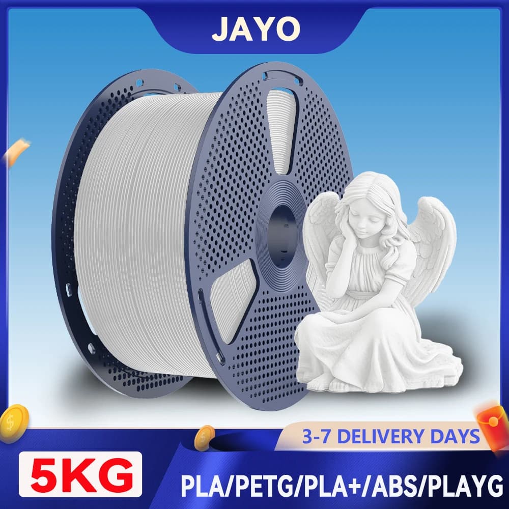 JAYO 5KG PETG/PLA/PLA PLUS/ABS/PLA Matte 3D Printer Filament 1.75 mm big coil 100% No Bubble Non-toxic 3D printing materials