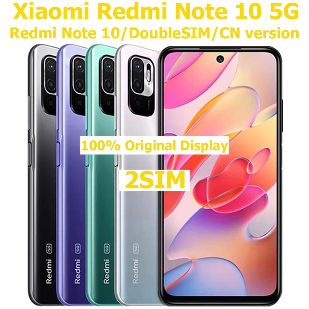 Xiaomi Redmi Note 10 5G Smartphone Android, Schermo 6.5 Pollici 90Hz, Fotocamera 48MP, Batteria 5000mAh, NFC, Versione CN Originale Sbloccato