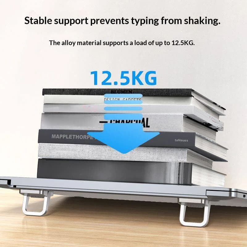 Supporto per mini laptop, supporto portatile pieghevole invisibile per notebook, design ventilato per ufficio, casa, scuola, scrivania