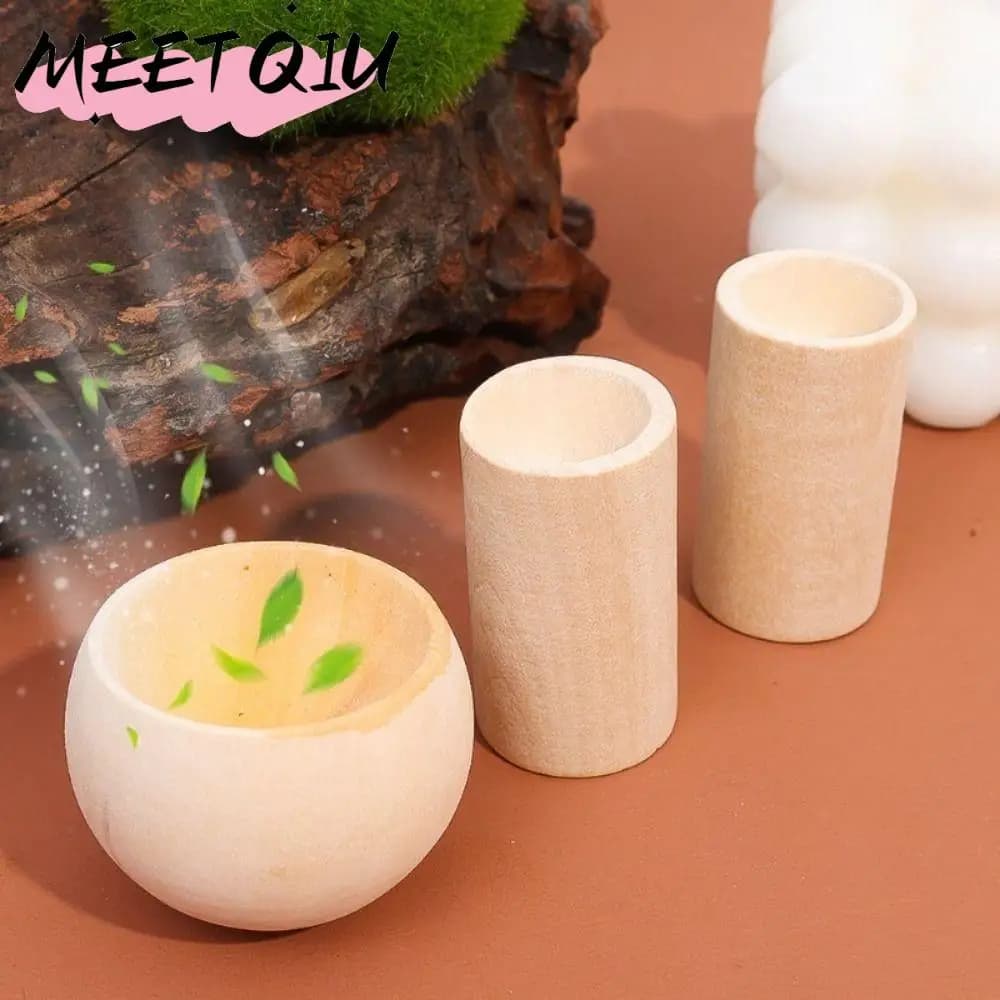 Diffusore di oli essenziali in legno durevole Inalatore per aromaterapia floreale rinfrescante per il sonno a lunga durata Ornamenti in legno lentamente volatile