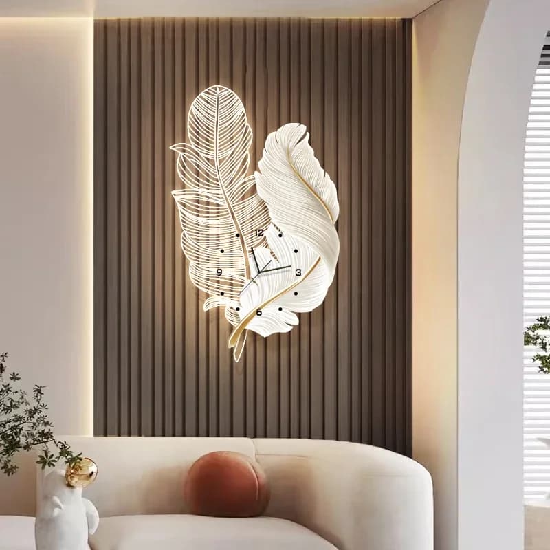 Cartoon Cute Wall Watch Decoration Clear Metal Wall Art Modern Designer Clock Wall Accent Relogio De Parede Postmodern Furniture
